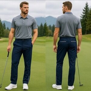 Above The Links Adjustable Elite Performance Golf Pants Men's 2XL Waterproof NWT